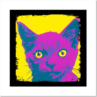 Korat Cat Pop Art - Cat Lover Gift Posters and Art